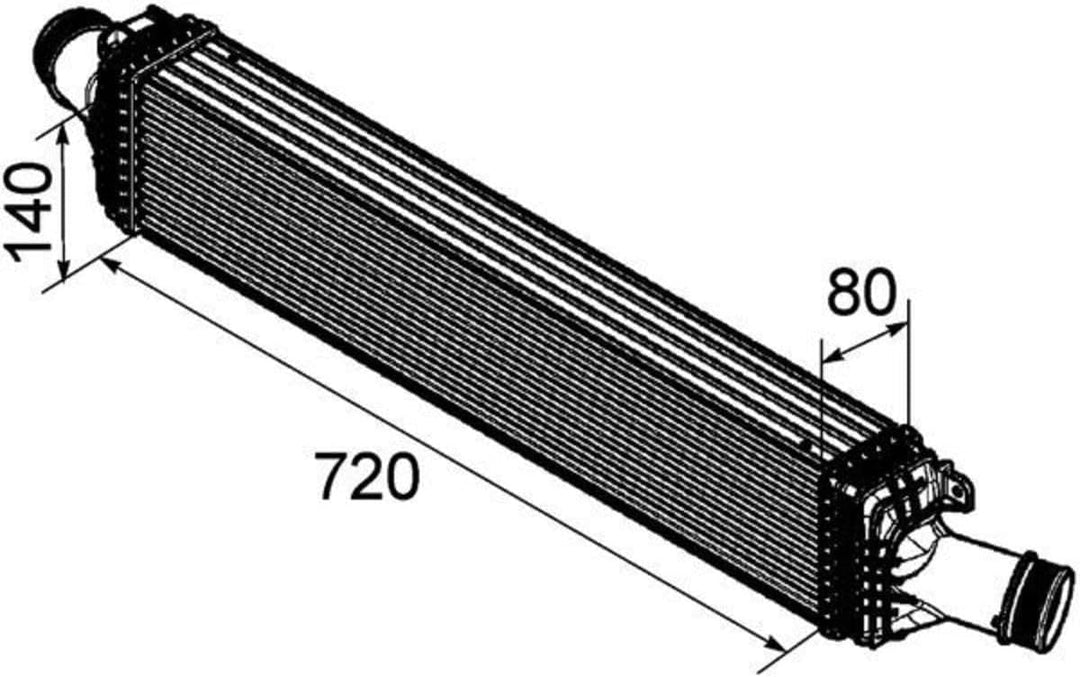 MAHLE CI 169 000P Ladeluftkühler BEHR PREMIUM LINE