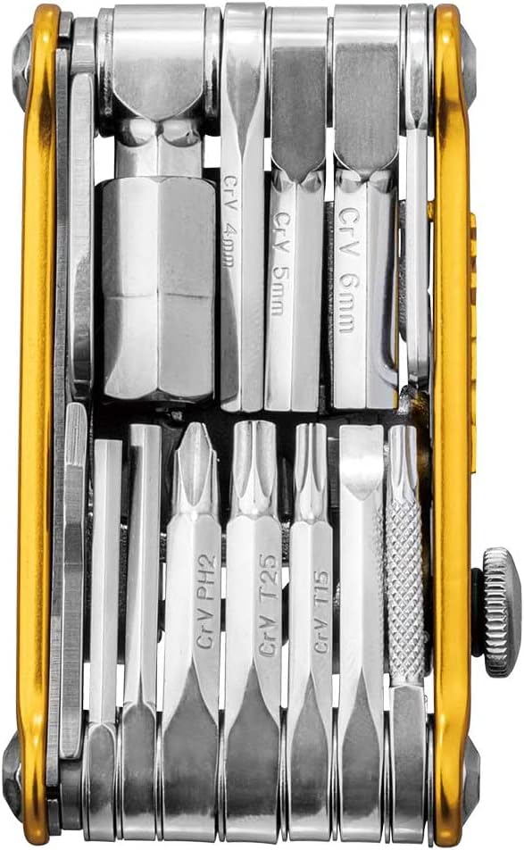 Topeak Unisex – Erwachsene Mini PT30 Multitool, Gold, 7,4 x 4 x 1,9 cm Einzelbett, Einzelbett