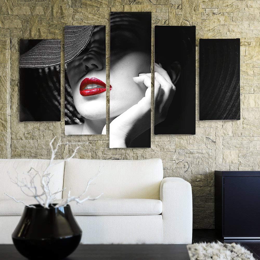 Feeby. Leinwandbild - 5 Teile - Bilder, Wand Bild, Wandbilder, Kunstdruck XXL, 5-Teilig, Typ A, 100x