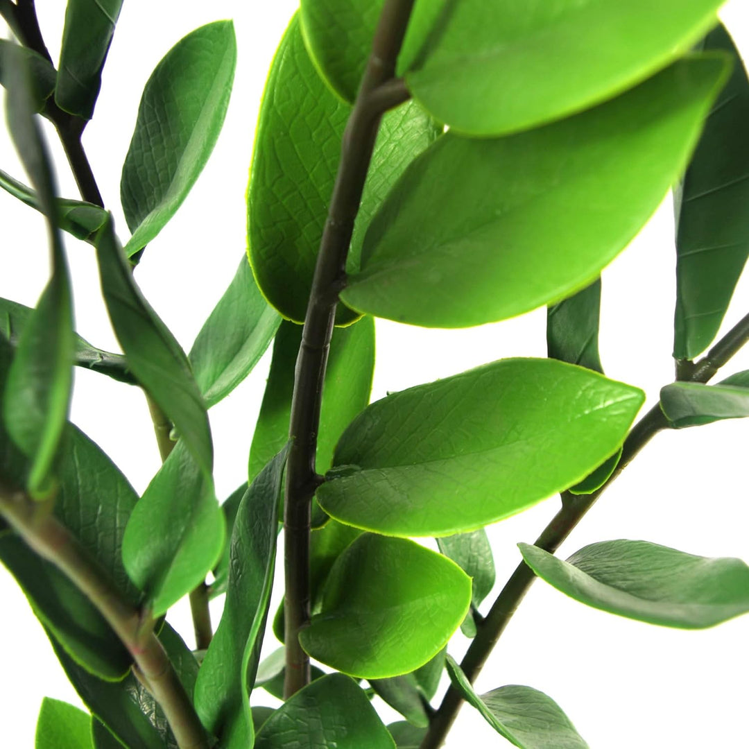 Leaf Large Foliage Plant Design UK Kunstpflanze mit Topf, realistisch, Plastik, Zanzibar Gem, 75 cm
