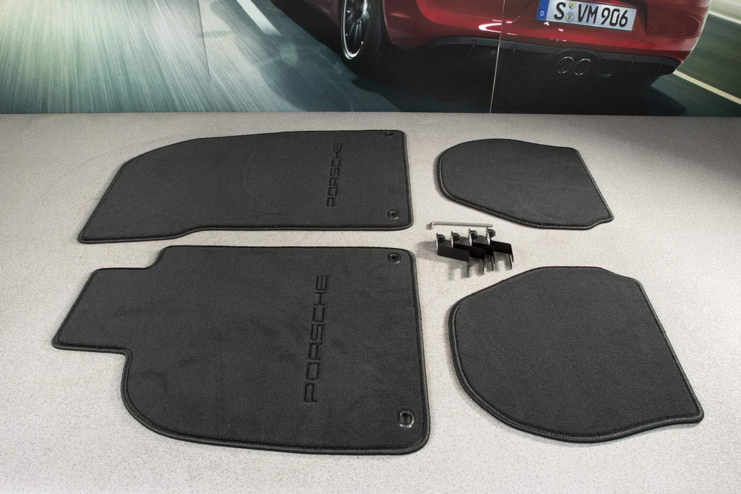 PORSCHE 911 964/993 Fussmattensatz schwarz (4 Teile) /Floor mats black
