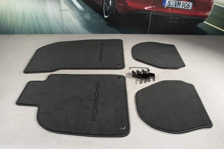 PORSCHE 911 964/993 Fussmattensatz schwarz (4 Teile) /Floor mats black
