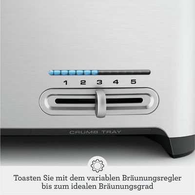 Sage - The Smart Toast 4-Slice Toaster, Gebürstetes Aluminium