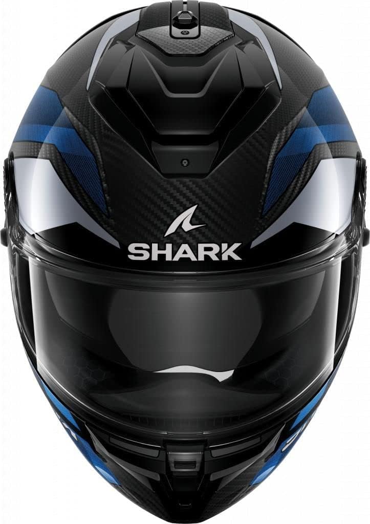 Shark Spartan GT Pro Ritmo Carbon Carbon Blue Chrom DBU Full Face Helmet, M