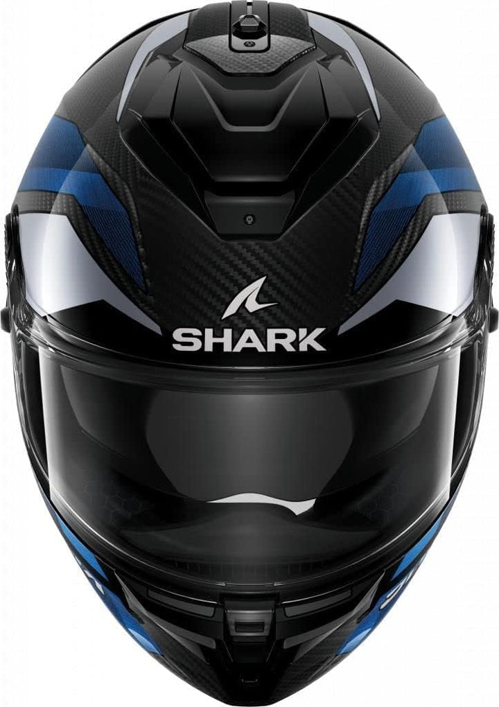 Shark Spartan GT Pro Ritmo Carbon Carbon Blue Chrom DBU Full Face Helmet, M