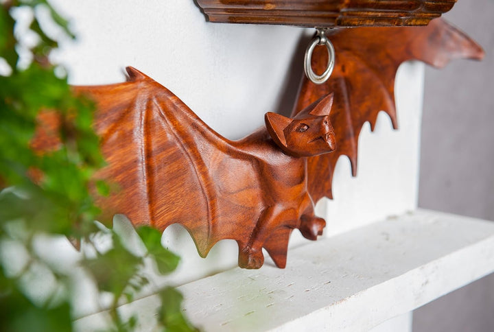 Windalf Gothic Wandbild FLAPP 49 cm Vampir-Fledermaus Wandrelief Wandobjekt Holzbild Handarbeit aus