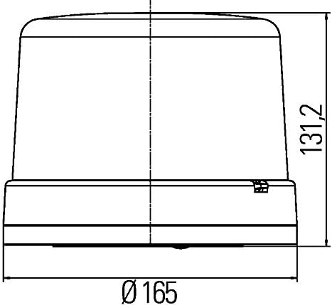 HELLA - LED-Rundumkennleuchte - KL 7000 - 12/24V - blau - Magnetbefestigung - Kabel: 600mm - Stecker