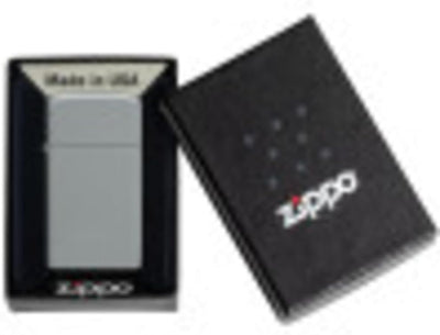 Zippo Feuerzeug, Slim Flat Grey, 1 x 3,5 x 5,5 cm 1 x 3,5 x 5,5 cm Slim Flat Grey, 1 x 3,5 x 5,5 cm