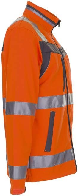 Grösse S Unisex Planam Plaline Warnschutz Softshelljacke orange schiefer Modell 5660 S Orange/Schief