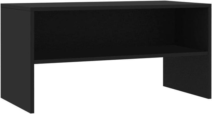homiuse TV-Schrank Schwarz 80x40x40 cm Holzwerkstoff TV Board Fernsehschrank Fernsehtisch TV Lowboar