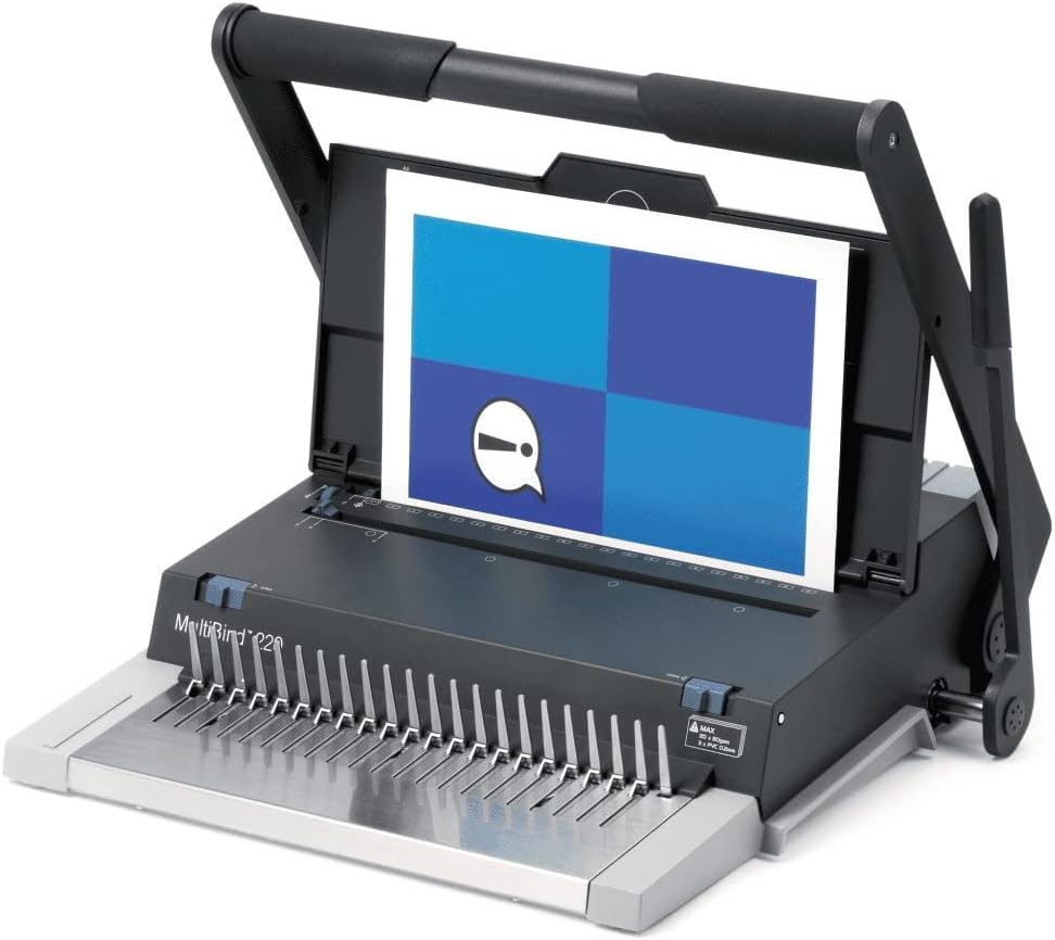 GBC MultiBind 220 Kombi-Bindemaschine (Stanzkapazität: 20 Blatt (80 g/m²), Bindekapazität: 450 Blatt