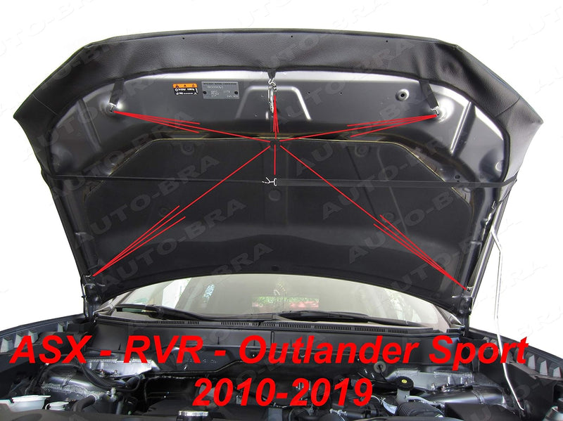 AUTO_BRA AB-00875 CARBON OPTIK kompatibel mit Mitsubishi ASX RVR Outlander Sport Bj. 2010-2019 Haube