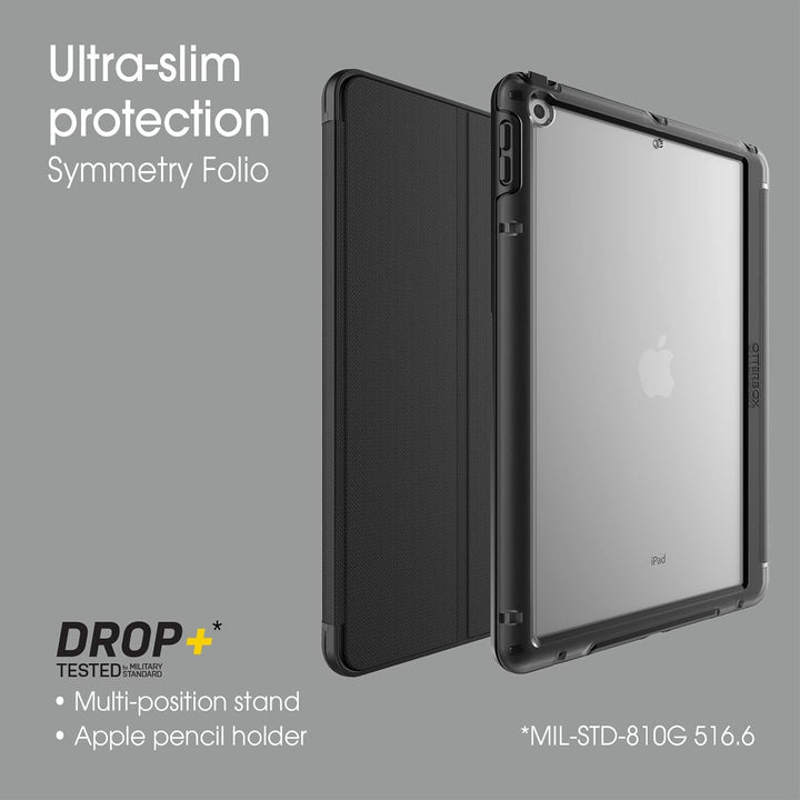 OtterBox Symmetry Folio Hülle für iPad 10,2" (7. gen 2019 / 8. gen 2020 / 9. gen 2021), stossfeste,