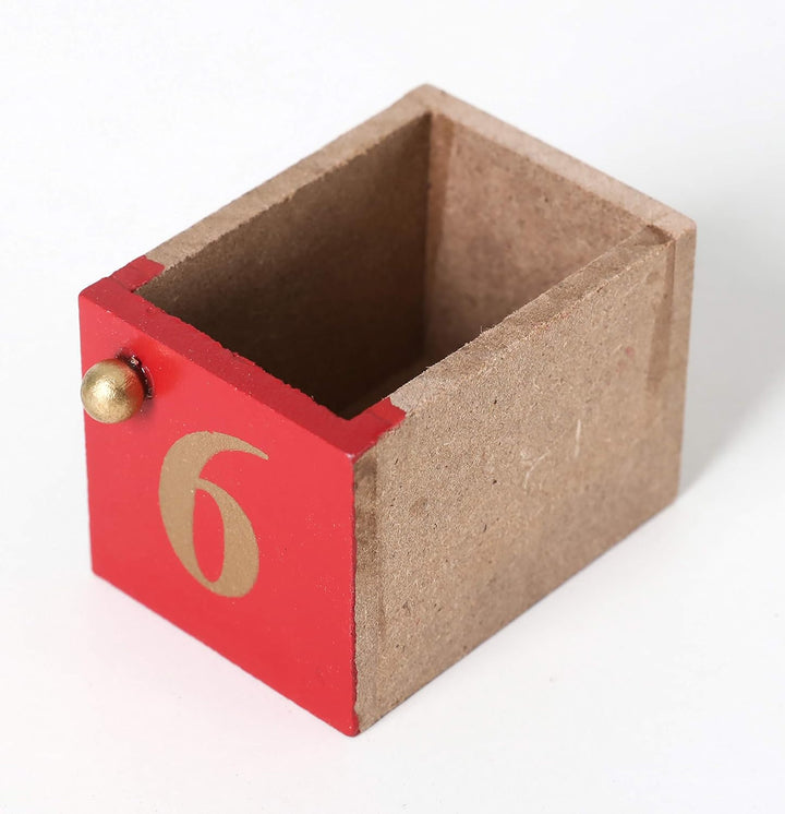 BRUBAKER Adventskalender aus Holz zum Befüllen - Bethlehem mit 24 Türchen - Wiederverwendbarer DIY W