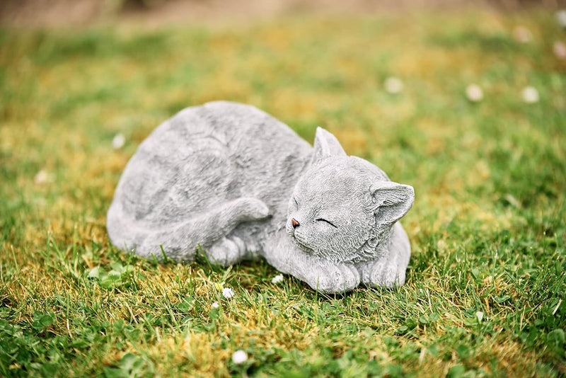 Stone and Style Steinfigur Katze Melina Steinguss frostfest wetterfest