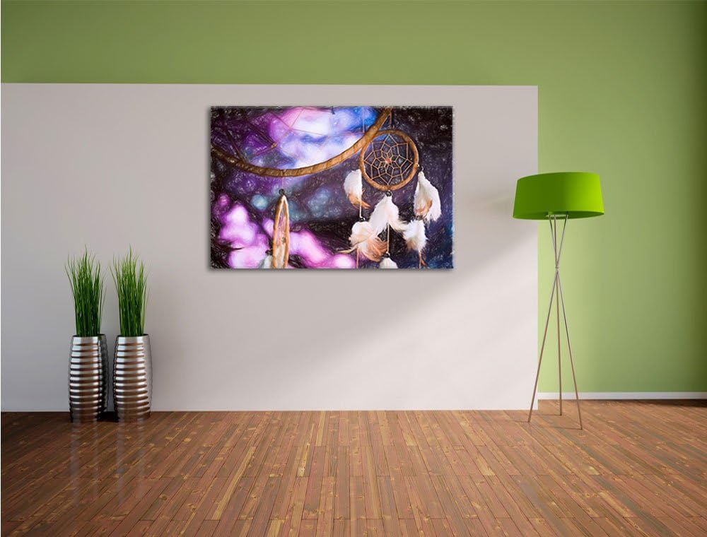 Pixxprint Traumfänger als Leinwandbild/Grösse: 100x70 / Wandbild/Kunstdruck/fertig bespannt, 100x70