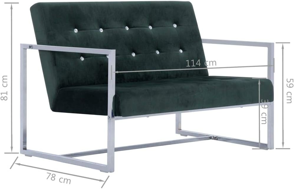 Tidyard 2-Sitzer-Sofa mit Armlehnen Sessel Loungesofa Wohnzimmersofa Sofagarnitur Couchgarnitur Holz