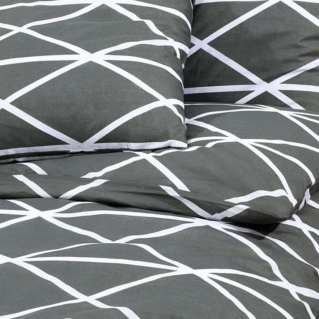 homiuse Bettwäsche-Set Grau 135x200 cm Baumwolle Bettwäsche-Sets Bettwäsche Winter Kuschel Bettwäsch