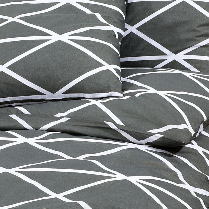 homiuse Bettwäsche-Set Grau 135x200 cm Baumwolle Bettwäsche-Sets Bettwäsche Winter Kuschel Bettwäsch