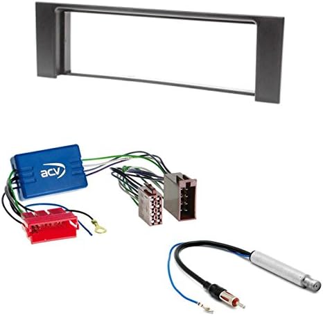 CARAV 11-006-a-12 DIN Autoradio Radioblende Set mit Aktiv Adapter f¨¹r Audi A4 (B6) 2000-2006