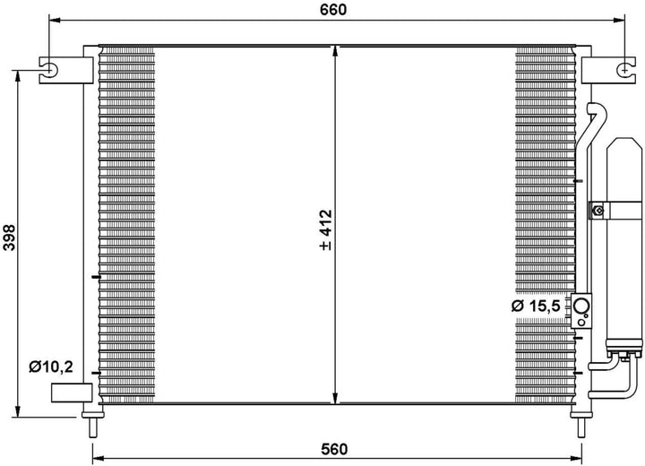NRF 35766 Kondensator, Klimaanlage