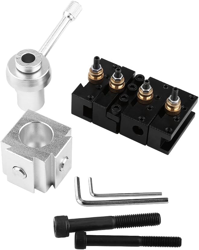 Wakects Mini Quick Change Tool Post Holders, Werkzeughalter, Schnellwechsel, Rotationsstange, Werkze