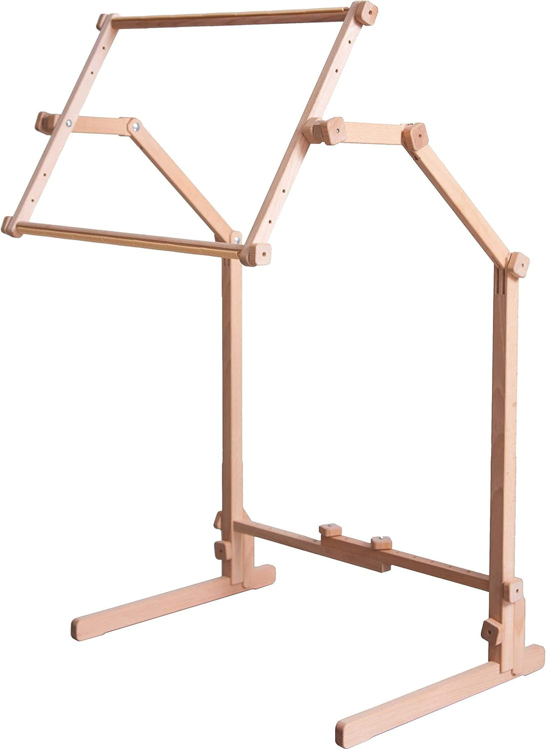 Stickständer / Bodenständer "Elbe" mit Stickrahmen 35x48 cm, Holz, verstellbar, 35x48 cm