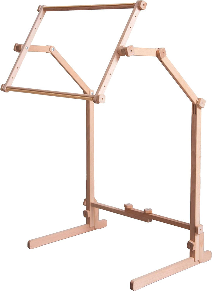 Stickständer / Bodenständer "Elbe" mit Stickrahmen 35x48 cm, Holz, verstellbar, 35x48 cm