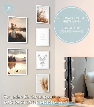 Papierschmiede® Mood Poster Set Herbst, Bilder Wohnzimmer Deko Schlafzimmer, 2x DIN A3 (ca. 30x42) u