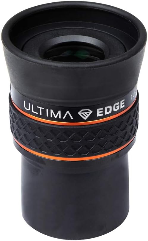 Celestron 93450 Ultima Edge 10 mm Parfokales Ultra-Flachfeld-Okular für 1,25 Zoll Fokussierer – Gest