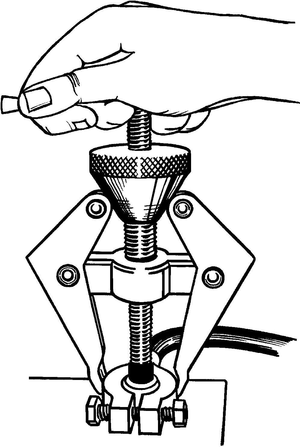 Lisle 54150 Akku Terminal und Wischerarm Abzieher Batterieklemmen- und Wischerarm-Abzieher, Batterie