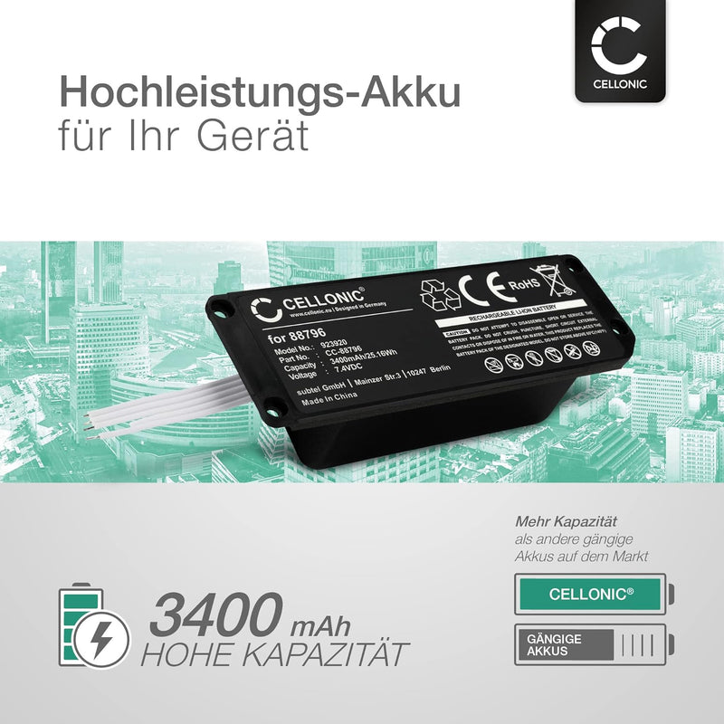 CELLONIC® Ersatzakku 088772, 088789, 088796 für Bose Soundlink Mini 2 Lautsprecher Musikbox Akku 340