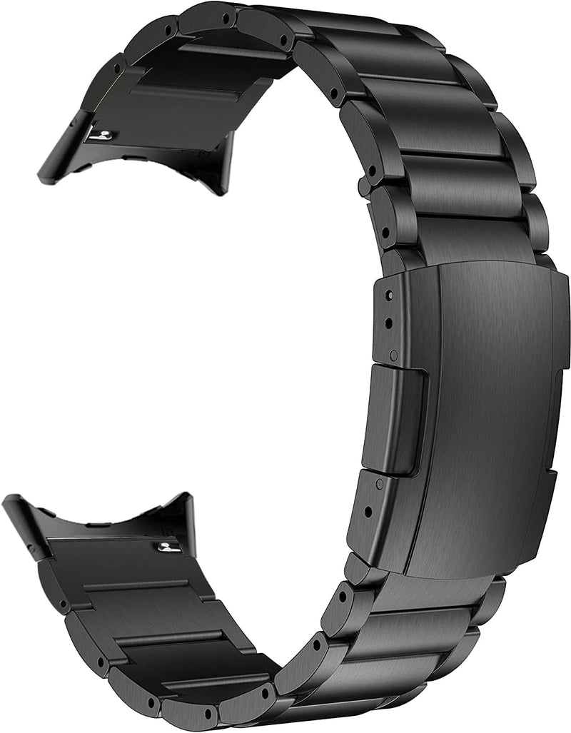 MaKTech Titan-Armband für Google Watch, Metallarmband Inklusive Adapter mit Schildkrötenschnalle für