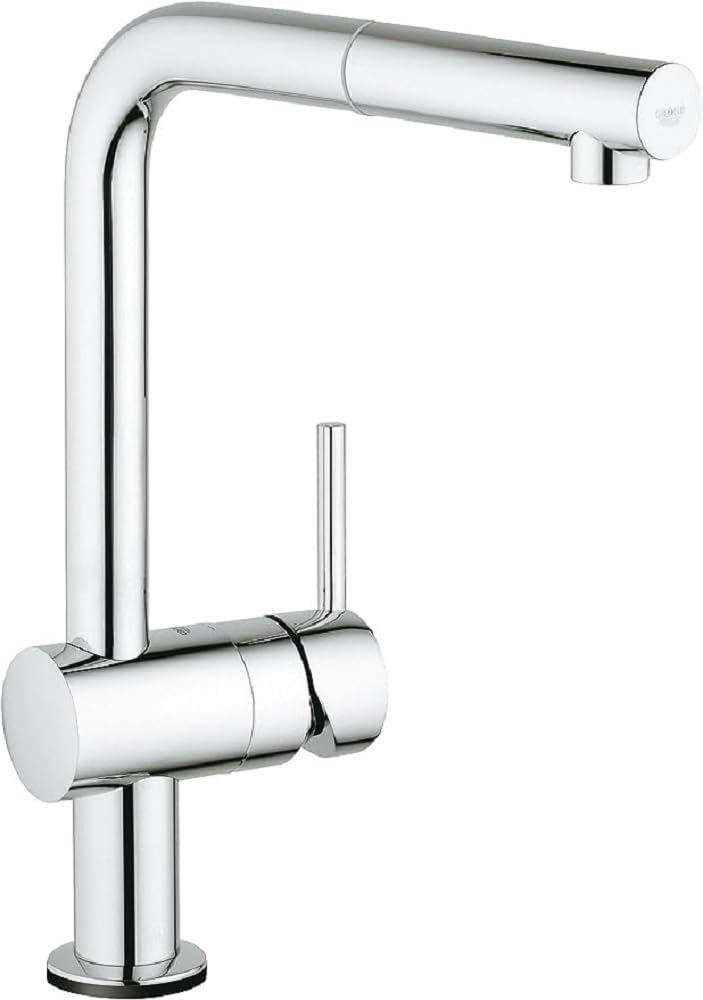 GROHE Minta Touch - Elektronische Einhand-Spültischbatterie (L-Auslauf, Magnetventil, automatische S