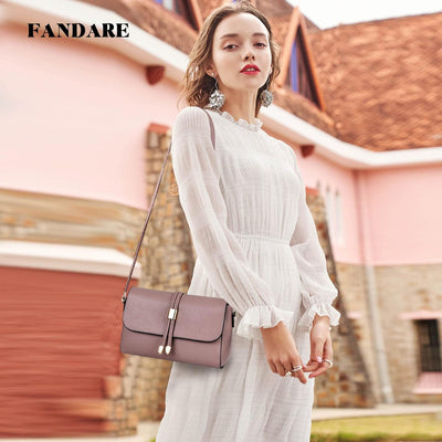 FANDARE Elegant Umhängetasche Damen Schultertasche Frauen Crossbody Bag Damentasche Schulterriemen F