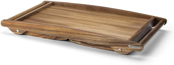 Continenta Betttablett aus Akazie Kernholz, Betttisch, Frühstückstablett für Ihr Bettfrühstück, Grös