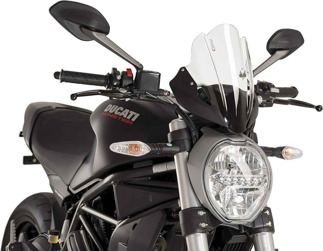 Puig 8900 W Touring Windschutzscheibe für Ducati Monster 1200 R 16 '– 17' Transparent, Transparent