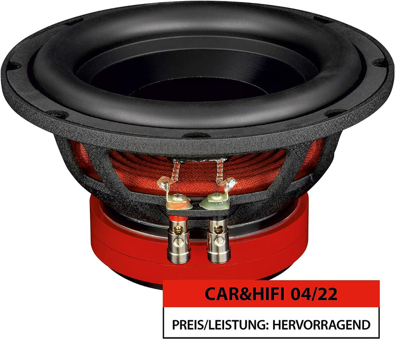 EMPHASER ESW-M8: Bass Lautsprecher 20 cm mit 200 Watt RMS, leistungsstarker 8 Zoll Subwoofer für Aut