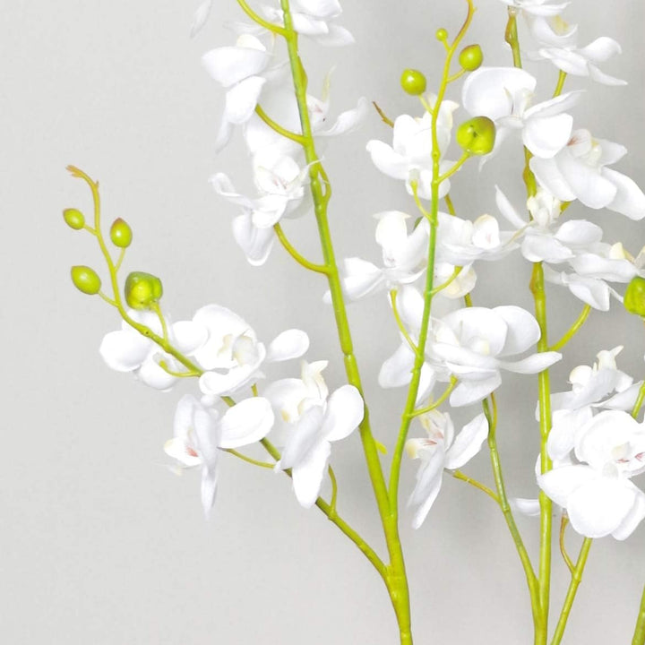 Leaf Kunstpflanze Orchidee, Blätter, 60 cm, Weiss 60cm White, 60cm White