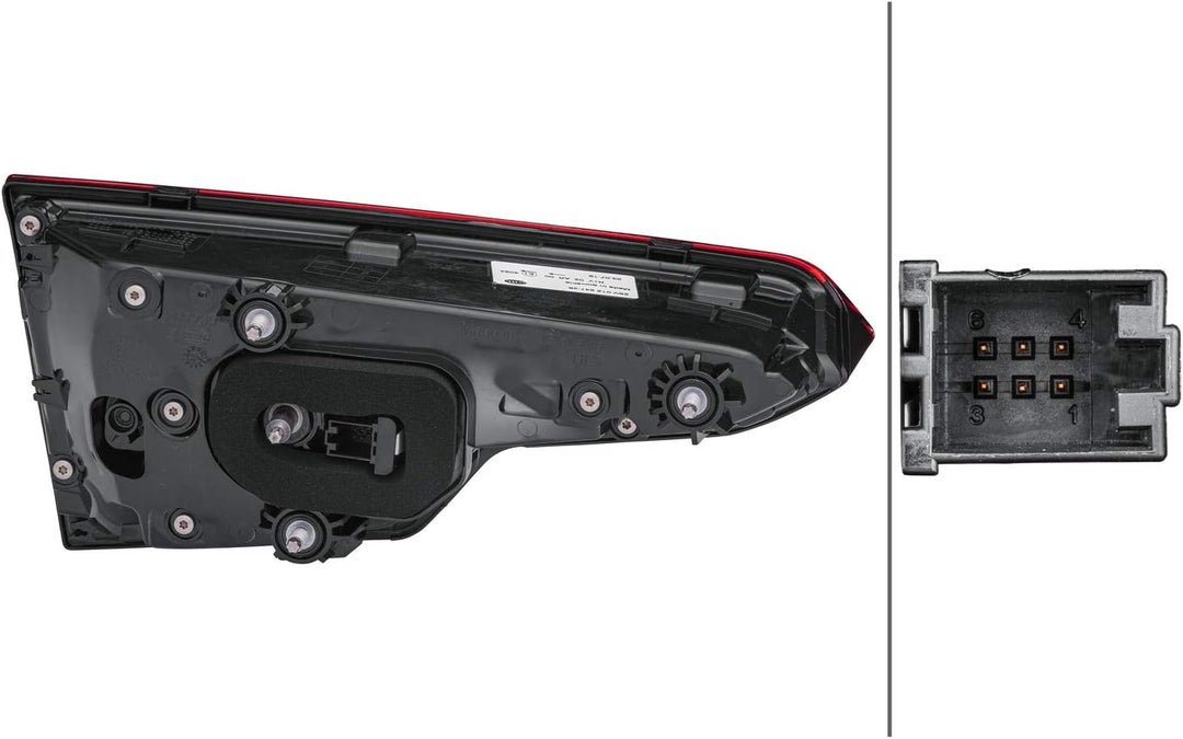 HELLA 2SV 012 247-281 Heckleuchte - LED - schwarz - innerer Teil - ECE/CCC - für Rechtsverkehr - rec