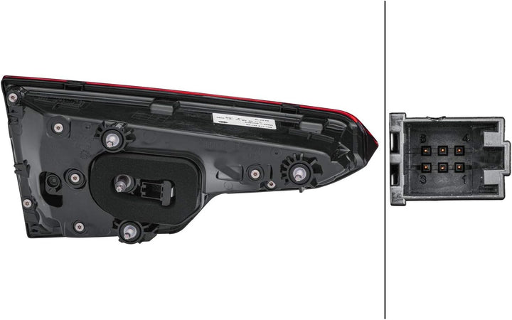 HELLA 2SV 012 247-281 Heckleuchte - LED - schwarz - innerer Teil - ECE/CCC - für Rechtsverkehr - rec