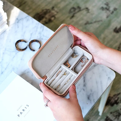 Stackers Blush Mittelgross Reise Schmuckschatulle, Blush