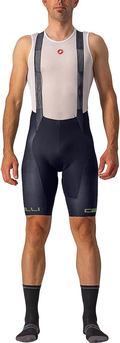 CASTELLI Herren Shorts Free Aero Rc Bib XS Savile Blue/Electric Lime, XS Savile Blue/Electric Lime