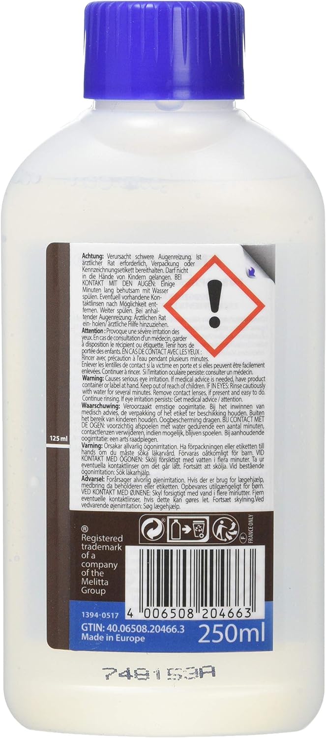 Melitta Flüssig-Entkalker für Vollautomaten, (8 x250 ml)packung