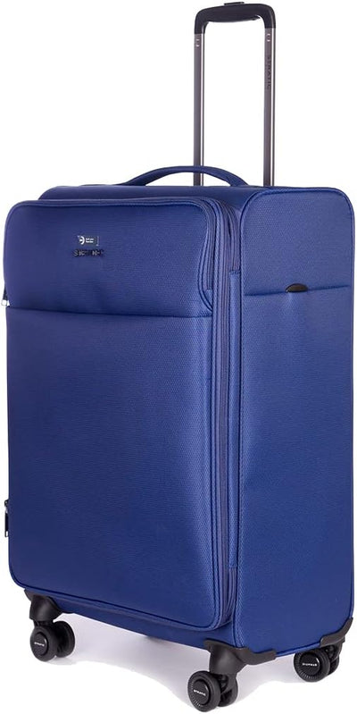 Stratic Light + Koffer Weichschale Reisekoffer Trolley Rollkoffer mittelgross, TSA Kofferschloss, 4