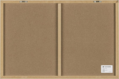 Navaris Magnettafel Magnetpinnwand Memoboard zum Beschriften - 60x40 cm Notiztafel div. Designs - Ta