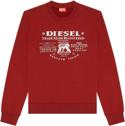 Diesel Herren Sweatshirt mit Rundhalsausschnitt 3XL 40y-0jfav, 3XL 40y-0jfav