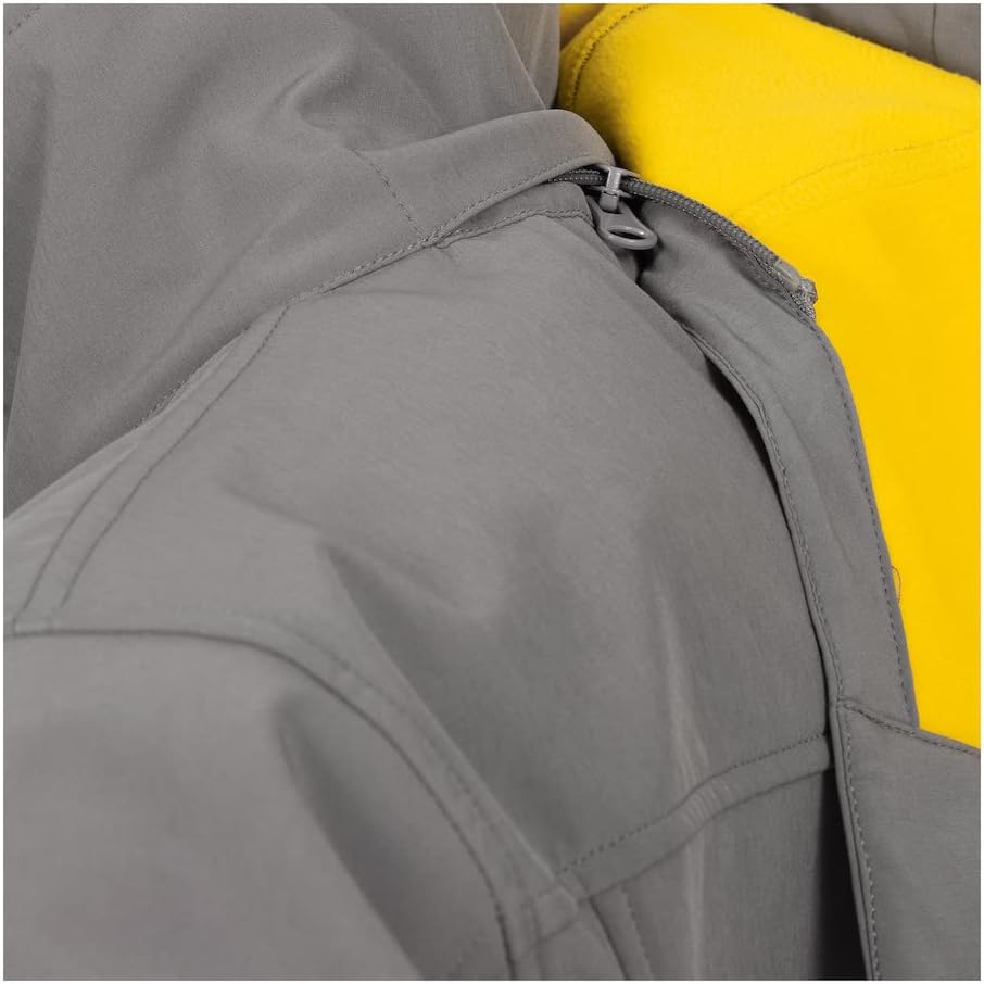 Ankerglut Herren Herren Softshelljacke mit Abnehmbarer Kapuze Übergangsjacke Windbreaker #Ankerglutf
