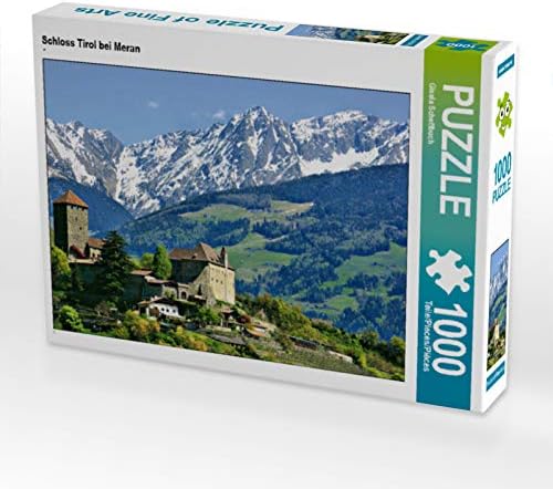 CALVENDO Puzzle Schloss Tirol bei Meran 1000 Teile Lege-Grösse 64 x 48 cm Foto-Puzzle Bild von Gisel