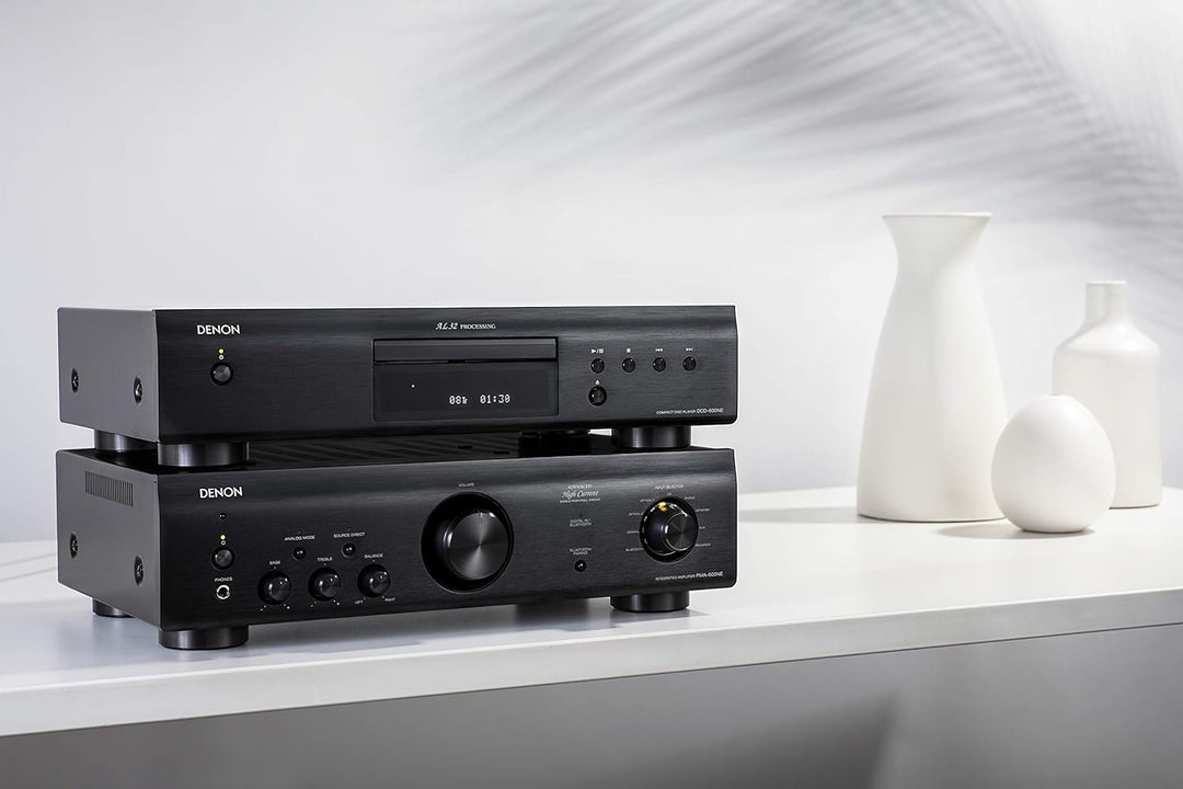 Denon DCD-600 NE CD-Player mit AL32 Processing, schwarz Schwarz Single, Schwarz Single